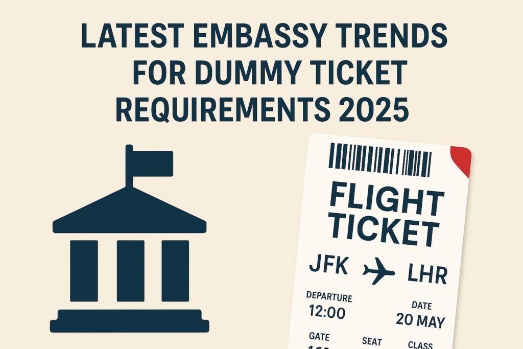 Embassy trend for dummy ticket in 2025