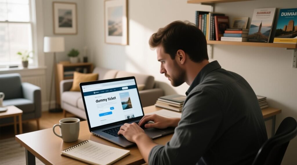 dummy air ticket for visa how to book it