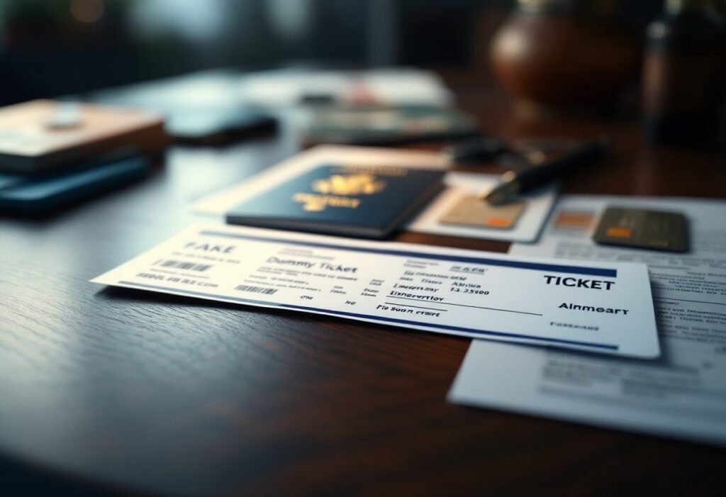 Supporting Documents for a Dummy Ticket